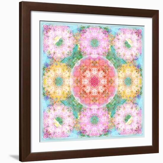 Ornament Made with Love and Passion from Flower Photograph and Drawing, Conceptual Layer Work-Alaya Gadeh-Framed Photographic Print