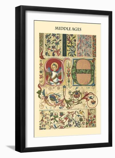 Ornament-Middle Ages-Racinet-Framed Art Print