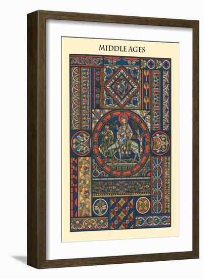 Ornament-Middle Ages-Racinet-Framed Art Print