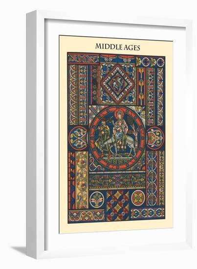 Ornament-Middle Ages-Racinet-Framed Art Print