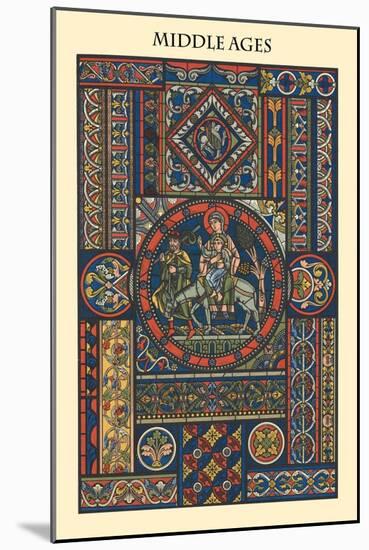 Ornament-Middle Ages-Racinet-Mounted Art Print