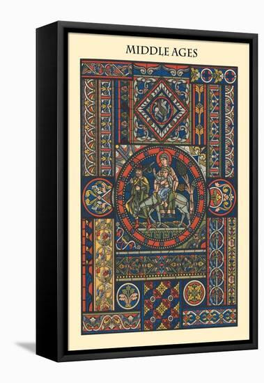 Ornament-Middle Ages-Racinet-Framed Stretched Canvas