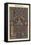 Ornament-Middle Ages-Racinet-Framed Stretched Canvas