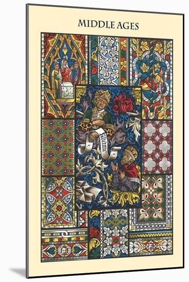 Ornament-Middle Ages-Racinet-Mounted Art Print
