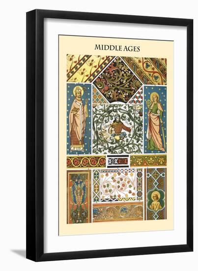 Ornament-Middle Ages-Racinet-Framed Art Print