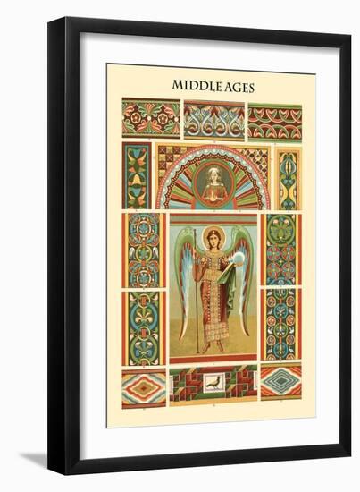 Ornament-Middle Ages-Racinet-Framed Art Print