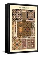 Ornament-Middle Ages-Racinet-Framed Stretched Canvas