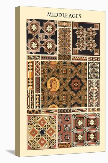 Ornament-Middle Ages-Racinet-Stretched Canvas