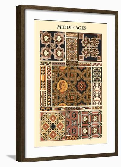 Ornament-Middle Ages-Racinet-Framed Art Print