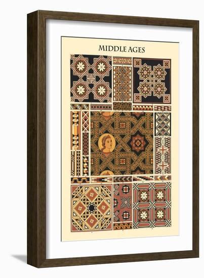 Ornament-Middle Ages-Racinet-Framed Art Print