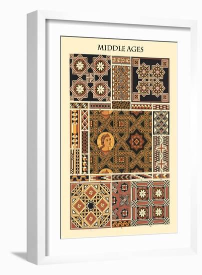 Ornament-Middle Ages-Racinet-Framed Art Print