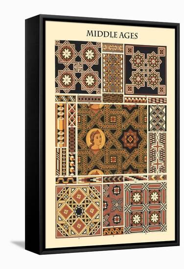 Ornament-Middle Ages-Racinet-Framed Stretched Canvas