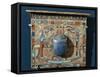 Ornament of a Mummy: Pectoral with Scarab Made of Lapis Lazuli-null-Framed Stretched Canvas