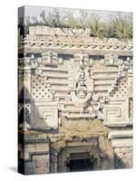Ornament over Principal Doorway at Casa Del Gobernador, from 'Views of Ancient Monuments in…-Frederick Catherwood-Stretched Canvas