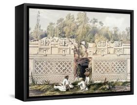 Ornament over the Gateway of the Great Teocallis, from 'Views of Ancient Monuments in Central…-Frederick Catherwood-Framed Stretched Canvas