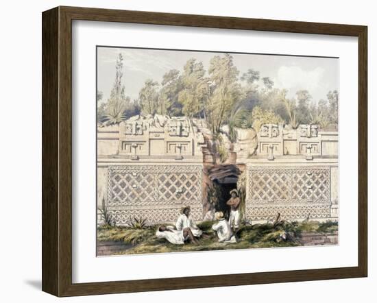 Ornament over the Gateway of the Great Teocallis, from 'Views of Ancient Monuments in Central…-Frederick Catherwood-Framed Giclee Print