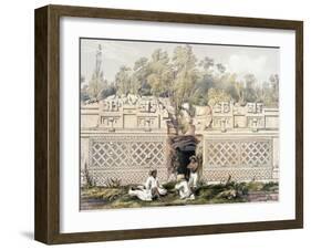 Ornament over the Gateway of the Great Teocallis, from 'Views of Ancient Monuments in Central…-Frederick Catherwood-Framed Giclee Print