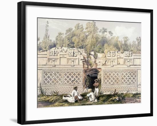 Ornament over the Gateway of the Great Teocallis, from 'Views of Ancient Monuments in Central…-Frederick Catherwood-Framed Giclee Print