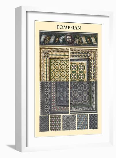 Ornament-Pompeian-Racinet-Framed Art Print