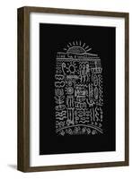 Ornament Which Consists of a Plurality of Lines-Dmitriip-Framed Art Print