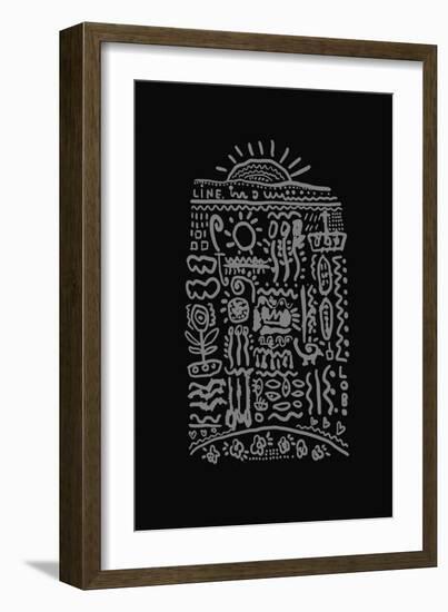 Ornament Which Consists of a Plurality of Lines-Dmitriip-Framed Art Print