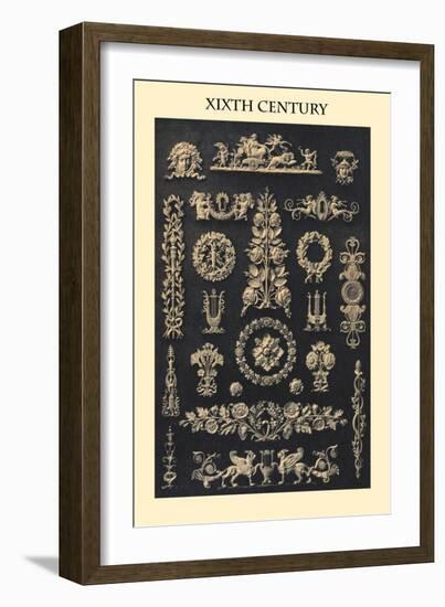 Ornament-Xixth Century-Empire Style-Racinet-Framed Art Print