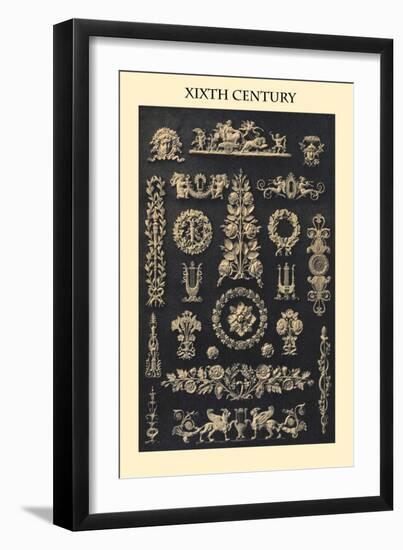 Ornament-Xixth Century-Empire Style-Racinet-Framed Art Print