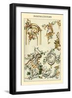 Ornament-XVIIIth Century-Racinet-Framed Art Print