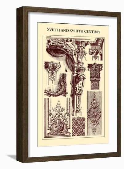 Ornament-Xviith and Xviiith Century-Racinet-Framed Art Print