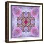 Ornamental Blossoms Mandala-Alaya Gadeh-Framed Photographic Print