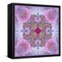 Ornamental Blossoms Mandala-Alaya Gadeh-Framed Stretched Canvas