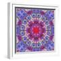 Ornamental Blossoms Mandala-Alaya Gadeh-Framed Photographic Print