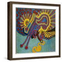 Ornamental Composition VI, 1912-Wilhelm Morgner-Framed Giclee Print