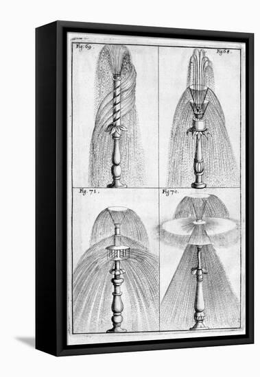 Ornamental Fountain Design, 1664-Georg Andreas Bockler-Framed Stretched Canvas