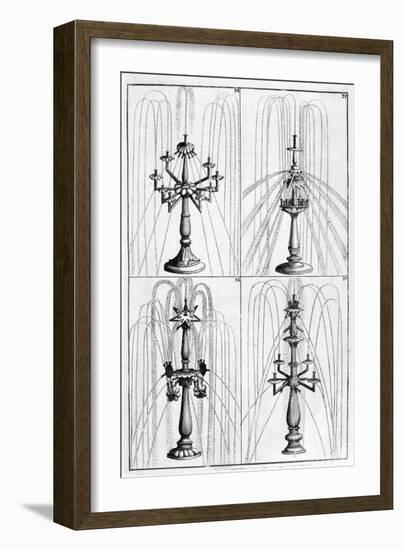 Ornamental Fountain Design, 1664-Georg Andreas Bockler-Framed Giclee Print