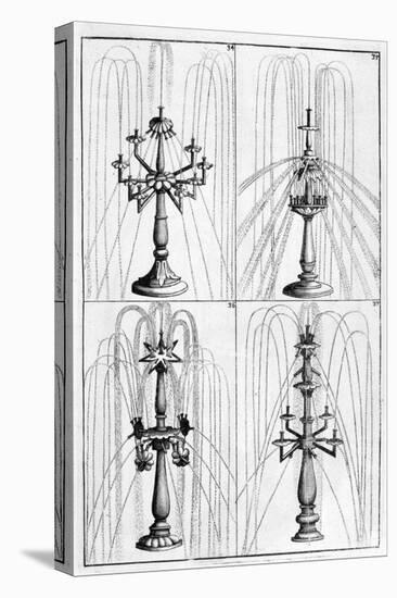 Ornamental Fountain Design, 1664-Georg Andreas Bockler-Stretched Canvas