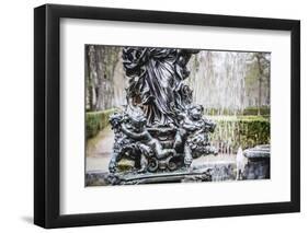 Ornamental Fountains of the Palace of Aranjuez, Madrid, Spain-outsiderzone-Framed Photographic Print