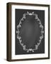 Ornamental Frame on Chalkboard-tukkki-Framed Art Print