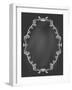 Ornamental Frame on Chalkboard-tukkki-Framed Art Print