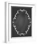 Ornamental Frame on Chalkboard-tukkki-Framed Art Print