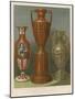 Ornamental Glass Vases by Steigerwald of Munich-null-Mounted Giclee Print