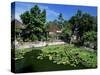 Ornamental Lake at the Old Palace of the Raja of Karangasem, Amlapura, Bali, Indonesia-Robert Francis-Stretched Canvas