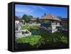 Ornamental Lake, Raja of Karangasem Palace, Amlapura, Bali, Indonesia-Robert Francis-Framed Stretched Canvas