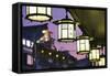 Ornamental Lanterns in Gion-Jon Hicks-Framed Stretched Canvas