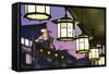 Ornamental Lanterns in Gion-Jon Hicks-Framed Stretched Canvas