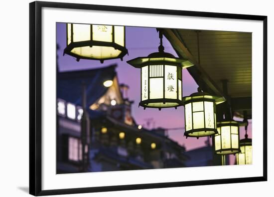 Ornamental Lanterns in Gion-Jon Hicks-Framed Photographic Print