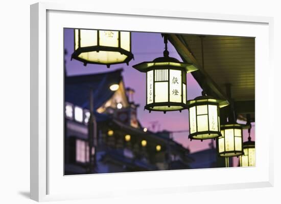 Ornamental Lanterns in Gion-Jon Hicks-Framed Photographic Print