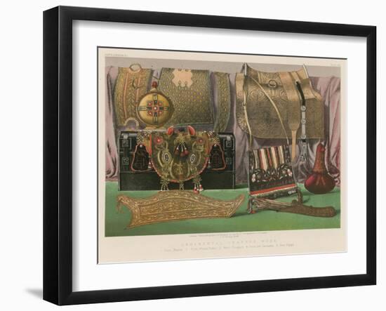 Ornamental Leather Work-null-Framed Giclee Print