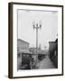 Ornamental Lights Along a Sidewalk-null-Framed Photographic Print