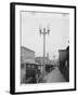 Ornamental Lights Along a Sidewalk-null-Framed Photographic Print